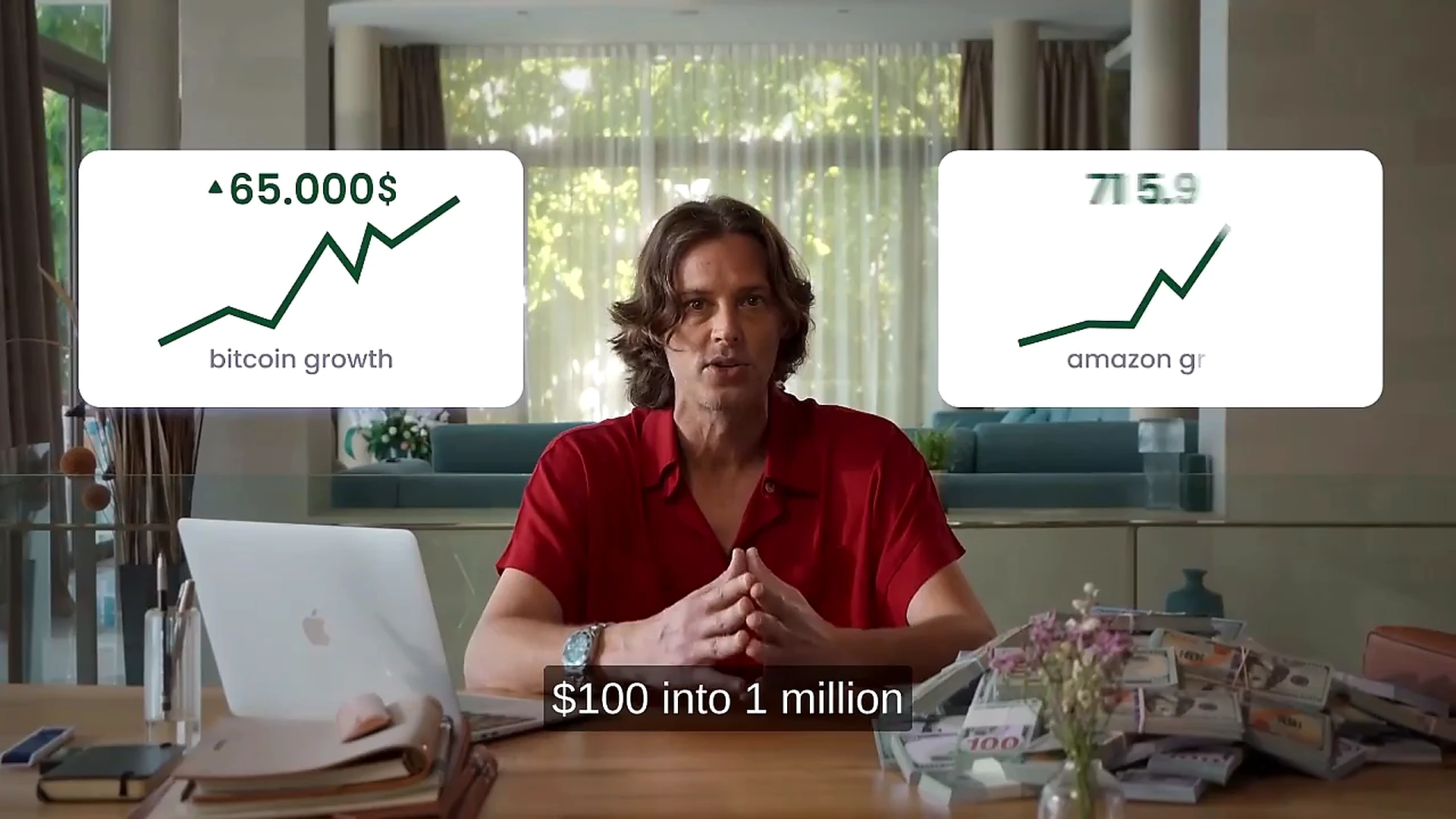Market trend chart on a trading intelligence dashboard