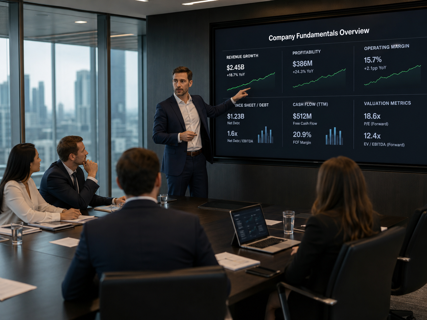 Boardroom strategy overview during earnings season